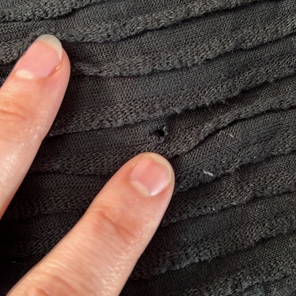 LAST CHANCE! Vintage 80’s 90’s Black Ribbed Sweater Long Sleeve Top M L XL - Picture 6 of 7